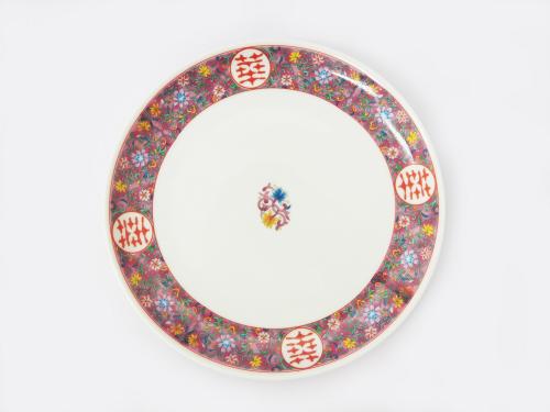 紫彩唐草メタ玉皿(8寸・9寸・10寸)