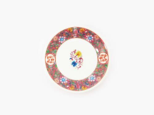 紫彩唐草3.0丸皿(約10×2㎝)