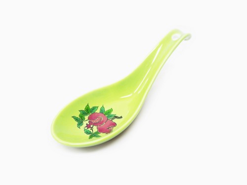 緑彩宝華レンゲ緑穴あき(約14×4.5㎝)