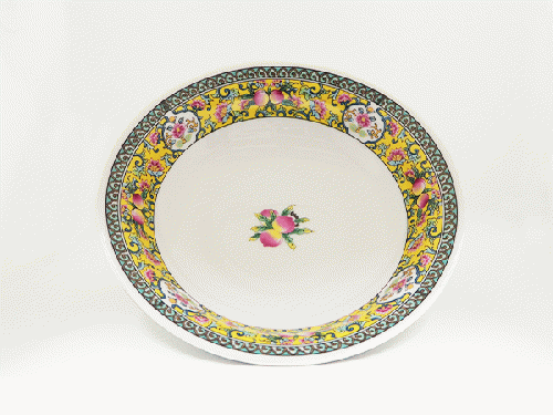 桃彩園7寸高台皿(約22×6.4㎝)