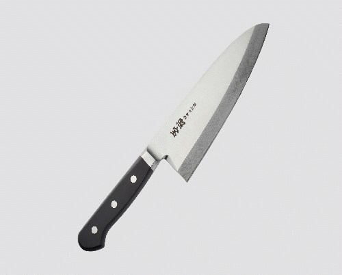 照宝名入り木柄ハンドル出刃包丁