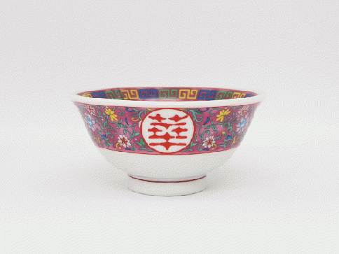 紫彩唐草3.6寸スープ椀(約11.5×5.8㎝)