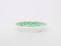 緑彩宝華3.0丸皿(約10×2㎝)
